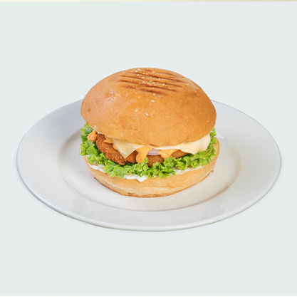 Crispy chicken burger